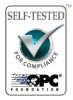 OPC Foundation Self-Tested for Compliance logo.